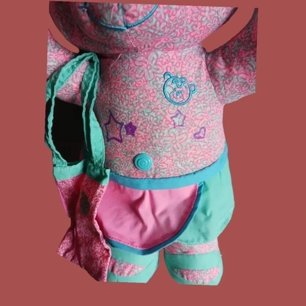 Doodle bear plush stuffed toy pink washable teddy bear "17"inch - Picture 3 of 10